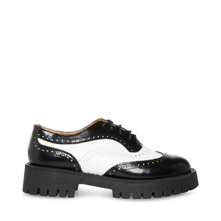 Zapatos Plataforma Steve Madden Lance Mujer Negras Blancas | ES OE1432